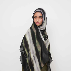 Haute Qualité Respirant Airflow Modal Hijab Écharpe pour Femmes Nouveau Design Vela Motif Floral Logo Personnalisable Imprimé Toutes Saisons - Product Image 5