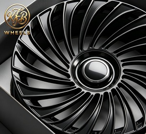 Jantes en alliage d'aluminium noir brillant KFB Aero Forged pour <span class=keywords><strong>Tesla</strong></span> <span class=keywords><strong>Model</strong></span> <span class=keywords><strong>3</strong></span> Highland, Porsche Taycan, <span class=keywords><strong>BMW</strong></span> <span class=keywords><strong>i4</strong></span>, ajustement personnalisé - Product Image 2