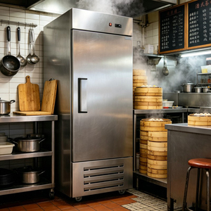 Enfriador de Alimentos Comercial con Puerta Única, Refrigeración Ventilada, Congelador para Mantener Frescos los Alimentos, para Negocios de Catering - Product Image 2