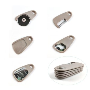 Ensemble de gadgets de cuisine 5 pièces, éplucheur de <span class=keywords><strong>julienne</strong></span> de légumes, broyeur d'ail et de gingembre, outils de cuisine empilables, accessoires - Product Image 6