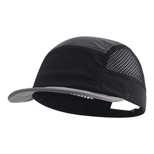 Gorra de camping de malla de 5 paneles personalizada, gorras de nailon de secado rápido para correr al aire libre, gorra de pico de pato para hombre y mujer - Product Image 1