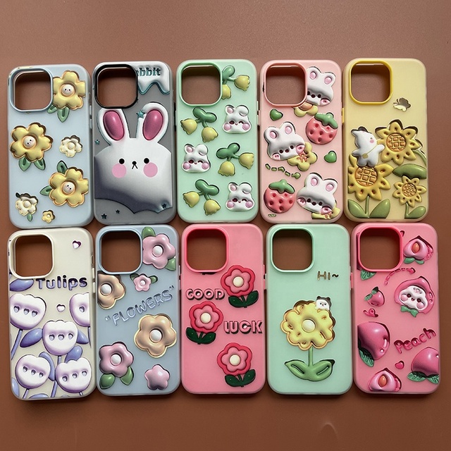 TPU PC New Design 3 in 1 Phone Cover Carcasas Cell Phone Protector 3D Design Pattern Fundas Carcasas Para Celulares for Iphone13