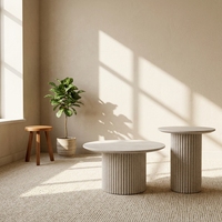 Hochwertiger Langlebiger Minimalistischer Wohnzimmer-Couchtisch Indoor-Couchtisch-Set aus MDF