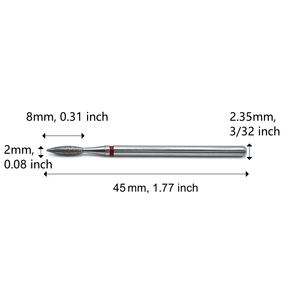<span class=keywords><strong>2.0</strong></span> Ngọn Lửa Kim Cương Nail Khoan Bits Nga Làm Móng Tay Móng Tay E-Tập Tin Bits Chỉ Ngọn Lửa Móng Tay Kim Cương Mũi Khoan - Product Image 6