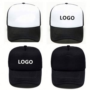 Polyester Foam Front 5 Panel High Quality Print Embroidery Logo Back Mesh Snapback Trucker <b>Hat</b> Promotion Gift - Product Image 2