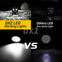 Phare LED DXZ haute puissance 4 pouces 33W à faisceau spot pour véhicules automobiles/tout-terrain, bateaux et camions - 12V-24V, ajustement universel