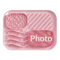 Tapis de léchage en gel de silicone à double compartiment pour animaux de compagnie, bol d'alimentation lente anti-renversement pour chiens et chats