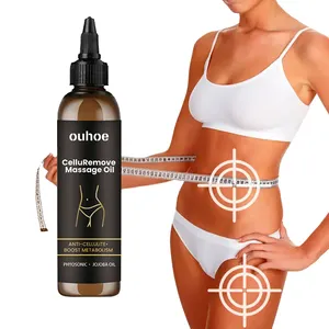 OUHOE Custom Logo 100ml Stomach Body Slimming Weight Loss Massage Body Oil Slimming Essential Oil Fast Anti Cellulite Massage Oi