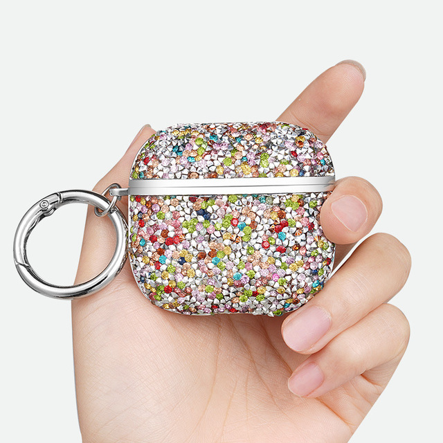 For Apple AirPods 4 2 1 Pro2 Luxury Diamond Glitter Bling Wireless for Bluetooth Earphone Case Protective Cover for AirPods 3