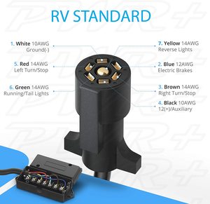 Высококачественный PWR + сверхмощный 7-контактный штекер для прицепа - Product Image 4