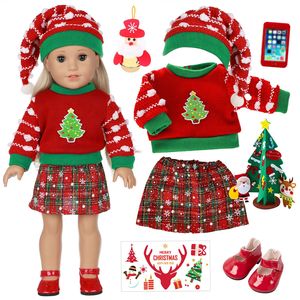 Precio bajo de fábrica Nuevo conjunto de Ropa para Niñas de 18 pulgadas Regalo de Navidad para niñas Accesorios de ropa para muñecas al por mayor - Product Image 3