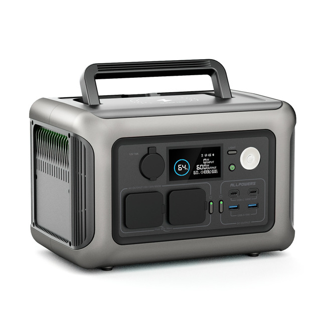 Portable 600W Output Power Station 299Wh LifePO4 Battery EU UK US JP Standard AC Socket USB and Car Charger Power Station