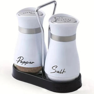 <span class=keywords><strong>Salière</strong></span> et poivrière en acier inoxydable de haute qualité Pot à épices en verre ménager Bouteille d'épices <span class=keywords><strong>pingouin</strong></span> - Product Image 3