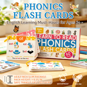 แฟลชการ์ดโฟนิคส์สำหรับเด็ก, การ์ดคำศัพท์<span class=keywords><strong>ภาษา</strong></span>อังกฤษขนาดใหญ่เคลือบกันน้ำสำหรับเด็กวัยหัดเดิน - Product Image 2