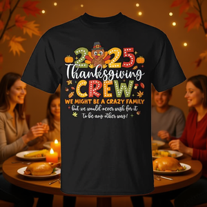 Camiseta familiar a juego con diseño de pavo para el Día de Acción de Gracias 2025 - Product Image 3