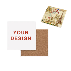 Posavasos de Cerámica Sublimable, Cuadrado de 3.9 Pulgadas, Resistente al Calor, Absorbente, para Bebidas, Personalizable con Foto, Regalo Promocional - Product Image 2