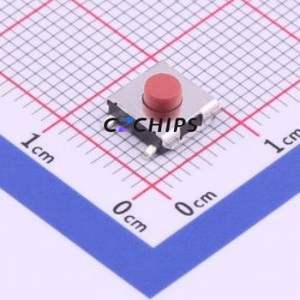 TS-1157-C-C Tactile Switch SMD Switch Single Pole Single Throw Round Button 2.6N Vertical Mount - Product Image 1