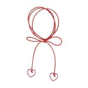 Élastique à cheveux/bandeau en cuir en forme de cœur, style coréen, simple et élégant, idéal pour nouer les cheveux, parfait pour les coiffures Instagram. - Product Image 5