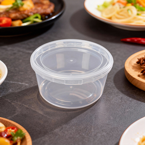 Conteneur en plastique transparent pour aliments, yaourt, emballage, avec fermoir antivol, bacs à crème glacée - Product Image 2