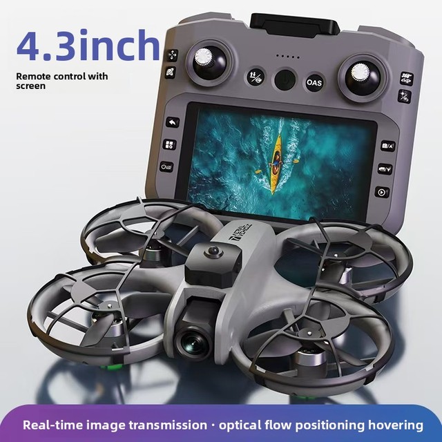 Cross-border New Drone T21P Brushless 4.3 Inch Screen Optical Flow Obstacle Avoidance HD Aerial Photography Tumbling Quadcopter