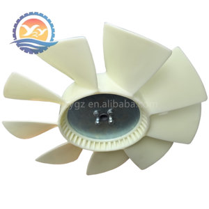 ใบพัดพัดลม DX220-5 DX225-7รถขุดสำหรับ Doosan ใบพัดของพัดลมระบายความร้อนใน DB58 9ใบ - Product Image 2
