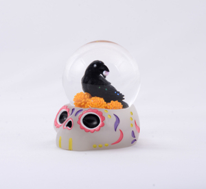 JARLL Nautical Style Resin Raven Water Globe Home Decoration New Year/Christmas Snow Globe Hand Painted Customized Color - Product Image 1