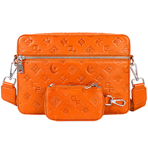 New Custom Luxury Embossed PU Leather Bag Set Large Capacity Shoulder Handheld Crossbody Bag with Removable Shoulder Strap - Product Image 3