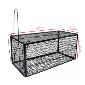 Levende Dieren Kooi Val Humane Kat Val Gegalvaniseerd Ijzer Met Handvat Voor Konijnen Eekhoorns Groundhogs - Product Image 3