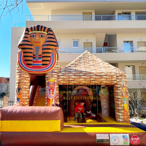 Castillo inflable comercial con forma de faraón para niños, combo de brincolín inflable para fiestas al aire libre. - Product Image 2