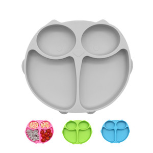 Gratis Food Grade Siliconen Zuigplaat Siliconen Anti-Slip Voedsel Lade Kids Voeding Plaat Met Zuigkracht - Product Image 2