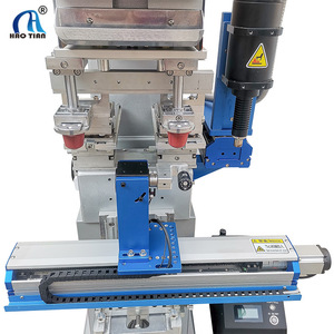 Haotian Servo Pad Printer P-150S2E-AP Two Color Round Surface <b>Printing</b> <b>Machine</b> For Toys Customization - Product Image 1