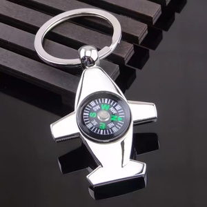 Gantungan kunci kompas penerbangan kustom, gantungan kunci logam untuk hadiah <span class=keywords><strong>Pilot</strong></span> dengan ukiran paduan seng hadiah promosi Aksesori Perjalanan - Product Image 2