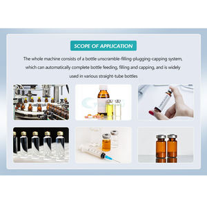 Tự động nhỏ lọ Filler đóng nắp ghi nhãn Uốn Tóc bồng nhựa thủy tinh penicillin chai chất Lỏng bằng miệng lọ Máy chiết rót - Product Image 2
