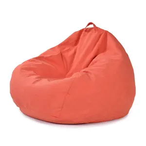 Manufacturer Price Comfortable puff large lazy sofa chair Sofa floor Pear Teardrop Bean Bag cover For Indoor Outdoor Furniture