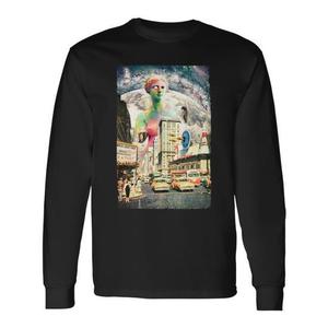 Edm Trippy Street Ufo Dance Rave Music Festival T-shirt à manches longues - Product Image 1