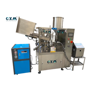 Máquina Automática Eléctrica Rotativa para Llenado y Sellado de Tubos con Bomba de Motor para Envasado de Crema, Gel y Pasta en Envases Metálicos/Plásticos - Product Image 1