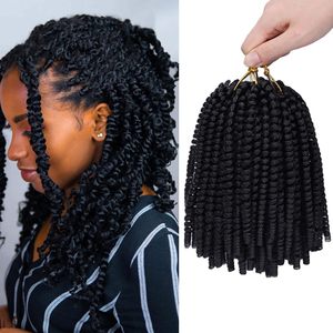 Tresses courtes au crochet Nubian Spring Twist de 8 pouces, extensions de <span class=keywords><strong>cheveux</strong></span> pré-torsadées <span class=keywords><strong>Afro</strong></span> Twist, <span class=keywords><strong>coiffure</strong></span> protectrice pour femmes africaines - Product Image 1