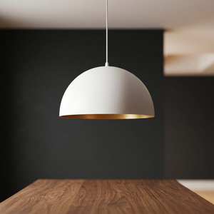 Luminaire suspendu rond en métal minimaliste pour la décoration de la cuisine et de la salle à manger dans les maisons scandinaves - Product Image 2