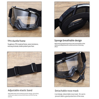 Lunettes de moto personnalisées avec logo UV400, lunettes de moto tout-terrain, lunettes de vélo de montagne, lunettes de descente rapide, lunettes de protection contre le vent et le sable, lunettes de casque de moto