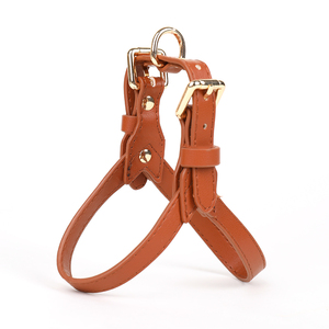 Arnés y Correa para Perro de Cuero Sintético de Lujo, Juego de Correa y <span class=keywords><strong>Collar</strong></span> de Cuero Personalizado para Mascotas - Product Image 5