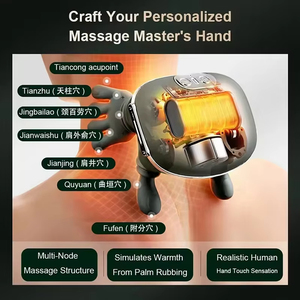 Mini masajeador corporal Shiatsu eléctrico portátil Deep Tissue Master mano cuello hombro masajeador con calor - Product Image 6