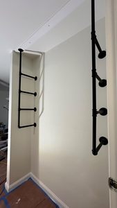 Çift katlı raflar için ağır hizmet tipi rustik çelik sıhhı tesisat borusu raf destekleri endüstriyel Metal ev - Product Image 2