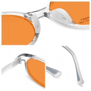 Lentes 100% Naranjas con Protección Anti Luz Azul, Montura de Gafas TR90, Cuadradas, Ligeras, Modernas, de Alta Calidad, OEM, Unisex, Venta al Por Mayor - Product Image 2