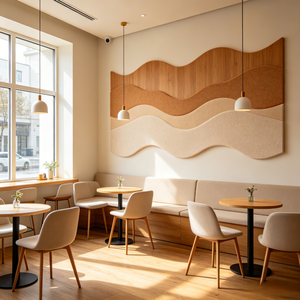 Panneau mural acoustique personnalisé en fibre de polyester, panneau insonorisant, <span class=keywords><strong>solution</strong></span> écologique résistante au feu pour les entrepreneurs et les constructeurs - Product Image 6
