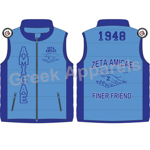 Bouffant confortable matelassé léger matelassé et rembourré gilet bouffant Zeta Amicase femmes gilet bouffant sororité - Product Image 1