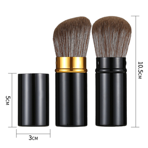 แปรงคาบูกิแบบกลมเดี่ยวแบบพกพา ขนแปรงสังเคราะห์ สำหรับลงแป้งรองพื้น ครีมรองพื้น เครื่องมือแต่งหน้าระดับมืออาชีพ - Product Image 3