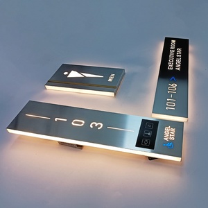 Panneaux étanches en acier inoxydable à DEL pour <span class=keywords><strong>la</strong></span> publicité pour magasins appartements maisons <span class=keywords><strong>adresse</strong></span> murale résistante aux intempéries - Product Image 3