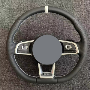 Volante in Pelle per Auto VW GTI GTD Passat Polo <span class=keywords><strong>Golf</strong></span> Jetta 4-8 MK4-7 R-Line <span class=keywords><strong>T6</strong></span> V6 - Product Image 1