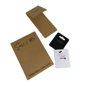 custom printing retail packaging plastic bag backing card die cut holes backing cards for pins earrings accessories