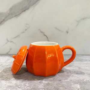 Taza de Cerámica de Calabaza de Halloween de 360 ml, Regalo Novedoso para Fiestas Temáticas de Halloween y Festivales de Cosecha Otoñal - Product Image 5